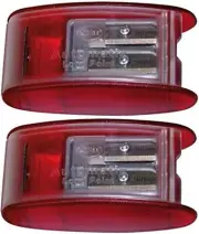 Kum 1053021 Model AS2KM Two Hole Automatic Long Point Pencil Sharpener, Red P...
