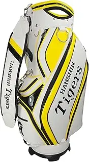 LEZAX HTCB-5409 Hanshin Tigers 9.5 Type Caddy Bag, White