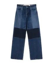 Jil Sander Patchwork Straight-Leg Jeans 25,26,27,28 Blue