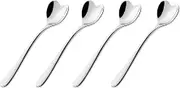 Alessi Sug.Sp.Set Il Caffe'Alessi 4 Piece Spoon Set, Silver