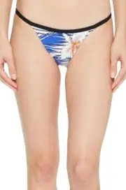Rip Curl Blue Floral Skimpy Bikini Bottoms L79330 Size Small