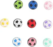 WHAMVOX 10pcs Soccer Design Thumb Grip Joystick Caps for Ergonomic Easy Installation Improved Gaming Control Durable Material Analog Stick Protectors