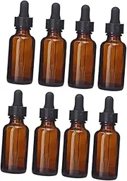VILLFUL Travel Essential Oil Bottles 8 Pack Refillable Dropper Bottles for Perfumes Oils