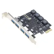4-Port PCI-E to USB 3.0 PCI for Express Expansion Card, No for extra Power Conne