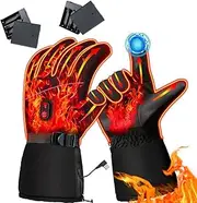 [DINGHONGLI] USB Heated Gloves Waterproof Touchscreen 3 Temperature Levels for Winter Outdoor Activities/488