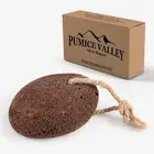 PUMICE VALLEY Natural Lava Pumice Stone Brown with Drying Tray