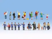 Noch 16121 HO/OO Gauge At the Station XL Figure Set