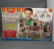 Melissa & Doug Medieval Castle 3-D Puzzle with Play Figures & Accessories 100+pc