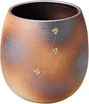 Yamashita Craft 14075030 Ice Pail Tongs, White, Diameter 6.3 x 7.1 inches (16 x 18 cm), Fire-Colored Small Flower Ice Box