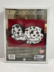 Vintage Latch Hook Kit 1988 New Sealed Dalmation Firehouse NYC Natura Yarn A1