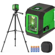 Laser Level with 50” Tripod, 360° Self Leveling Cross Line Lazer Leve