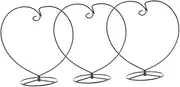 ibasenice 3pcs Iron Flower Pot Stand Holder Decorative Hanging Ornament Display Rack Hanger For Plants Mini Lanterns And Glass Globes For Living Room Garden Indoor And Outdoor
