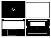 Carbon Vinyl Sticker Skin Decal Guard Cover for HP EliteBook 860 865 G4 16" 2022
