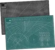 Generic 2 Pcs Craft Cutting Mats Sewing Cutting Board with Measurements Multi Functional Gridded Design for Crafts Quilting DIY Projects Each