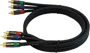 Audio2000'S ADC2201P 3.3 ft PCOCC Component Video Cable with Foamed PE Insulation (RGB)