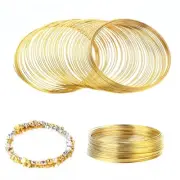 100 Loop Wire Bracelet Memory Wire Bracelet Wire for Beads Jewelry Wire Silver