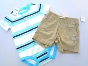 NEW Gap Shorts Oshkosh Bodysuit Baby Boys Clothes SZ 18-24M 18m 124m T-shirt