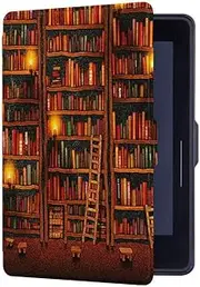 T Tersely Slimshell Case for All-New Kindle 10th Generation, 2019 Released (Model No.J9G29R), Smart Shell Cover Protective PU Leather Cover with Auto Sleep/Wake for Amazon Kindle 2019 (Books)