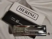 HARMONICA HARP HERING CHROMATIC 40 Key * D * BLUE JAZZ MUSIC PROFESSIONAL 5140 N