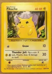 PSA 9/10?? PIKACHU #58 GEM MINT Yellow Cheek Pokemon Base Set