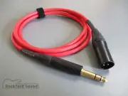 Mogami W2549 Red | Gold Neutrik Male XLR to TRS Balanced Interconnect