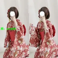 在飛比找樂天市場購物網優惠-和服女日系正裝日本可愛COS桃花祈愿兔和服復古少女改良和服套