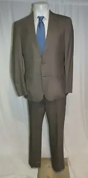 Ralph Lauren Purple Label Gregory Sharkskin Brown Two Button Suit 42L NWT $2495