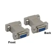 [10pc] DB9 Female to Female Null Modem Adapter RS-232 Shielded Molded Crossover