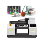 2024 Digital A3 Flatbed UV Printer & 2 pcs XP600 Printer Head Printing 220v