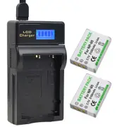2x Battery +Charger for FujiFilm NP-95 RICOH DB-90 GXR P10 GXR S10 GXR Mount A12