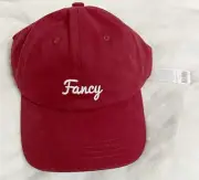 Miniso Maroon and White FANCY Adult Unisex Baseball Cap Hat, OSFM