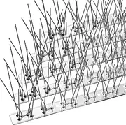 Bird Spikes with Stainless Steel Base, Cover 4.14m(13.59 Feet) Durable Bird Repellent Spikes Arrow Pigeon Spikes Fence Kit for Deterring Small Birds, Possume, Magpie, Seagulls and Woodpeckers
