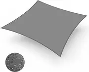 IOAOI Sun Shade Sail 2m x 3m Rectangle Awning Canopy, Waterproof Shade Sail Garden Canopy, 95% UV Block with Free Rope, Sun Sail for Outdoor, Garden, Patio, Yard, Pergola, Balcony, Party (Grey)