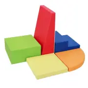 5-Piece Soft Play Climbing for Toddlers: PU Leather Foam Climbing Blocks - In...