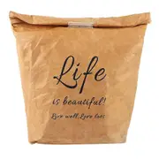 Kraft Paper Lunch Bag Environmentally Friendly Dupont Paper Aluminum Film Lunch Box Bag