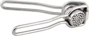 Amosfun Manual Stainless Steel Garlic Presser Multifunctional Garlic Mincer for Effortless Crushing Ergonomic Design Easy to Clean Kitchen Tool Silver