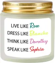 Scented Candle Golden Girls Gifts - Birthday Gifts for Girls Friends Sisters Wom