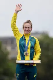 Grace Brown Cycling Time Trial 2024 Paris Gold Medal win Photo 18
