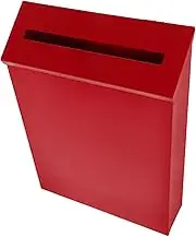 GRADENEVE Retro Mailbox Wall Mounted Mail Organizer Vintage Iron Letterbox for Home Office Rustic Decorative Mail Holder for Indoor Outdoor Use Durable American Tinplate Red Design