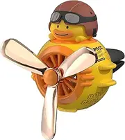 Car Air Fresheners Cute Pilot Duck Car Diffuser Rotating Propeller Cartoon Automotive Air Outlet Fan Creative Car Perfume Decoration Automotive Air Fresheners for Cars