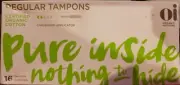 Oi Organic Initiative Organic Cotton Cardboard Applicator Tampon Regular -- 16 T