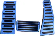 Aluminum Alloy Anti-Slip Gas Pedal Brake Pedal Cover Kit Compatible For Honda Civic 2006-2011 MT/AT LHD Accelerator Pedal Covers(AT)