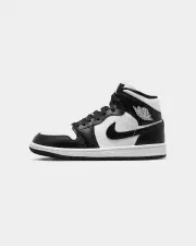 [JORDAN] Jordan Women's Air Jordan 1 Mid "Panda" White/black-white - Size 6 6 White/Black-whi