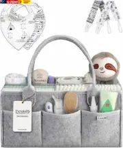 Diaper Caddy Organizer Nursery Basket Set Basket Gift Registry Baby Shower List