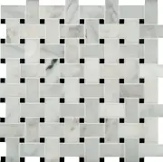 MSI SMOT-GRE-BWP Greecian White Basketweave 12" X 12" Polished - White