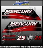 MERCURY - 25 hp - OUTBOARD DECAL SET