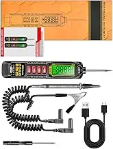 Pen Multimeter - Pen Type 4000-Count Voltmeter | Professional Electrical Tester, Voltage Detector, Continuity Tester for Measures Resistance, Continuity
