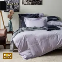 在飛比找momo購物網優惠-【HOLA】艾維卡埃及棉素色床包特大晨紫