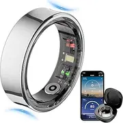 Smart Ring Sleep Heart Rate Monitor Health Fitness Tracker Step Counter Calories Waterproof Remote Camera Smart Rings for Men Women Anillo Inteligente, No Subscription Fee