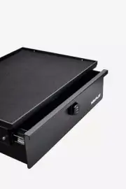 MULE Shelf with drawer, for director, production, for backstage dolly / c-stand